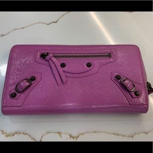 Balenciaga Pink Zip Wallet 100% authentic